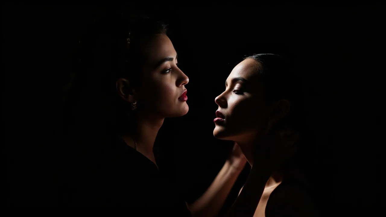 Make-up-Artist beim Auftragen eines präzisen Looks an einem Model im Studio